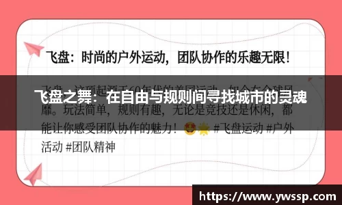 飞盘之舞：在自由与规则间寻找城市的灵魂